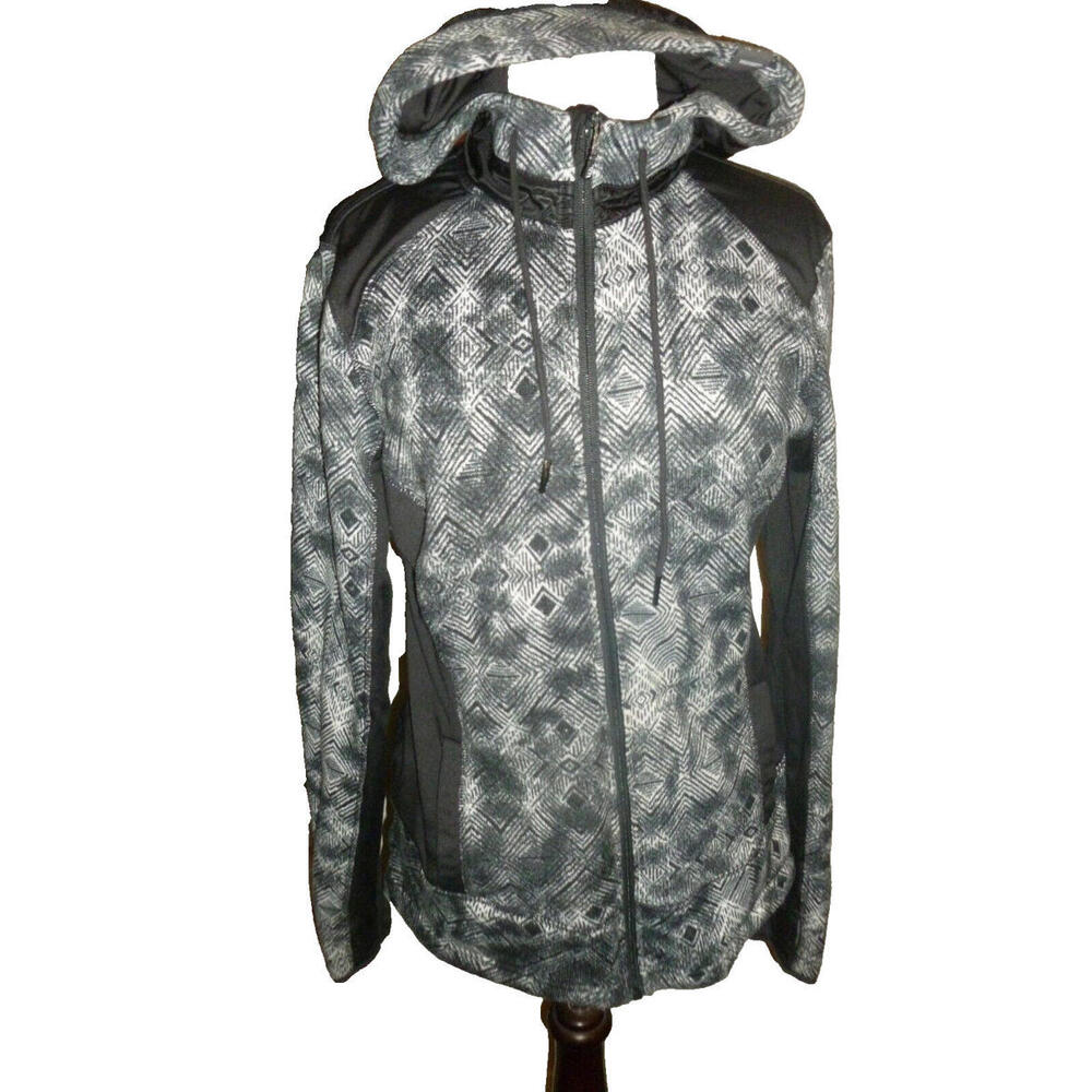 Mondetta Womens Jacket  Active Fleece Hooded Coat L Large‎